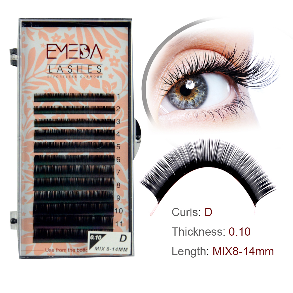 Best Wholesaler Sell Matte Black C and D Curl Russian Volume Eyelash Extension in the Uk and the US YY61